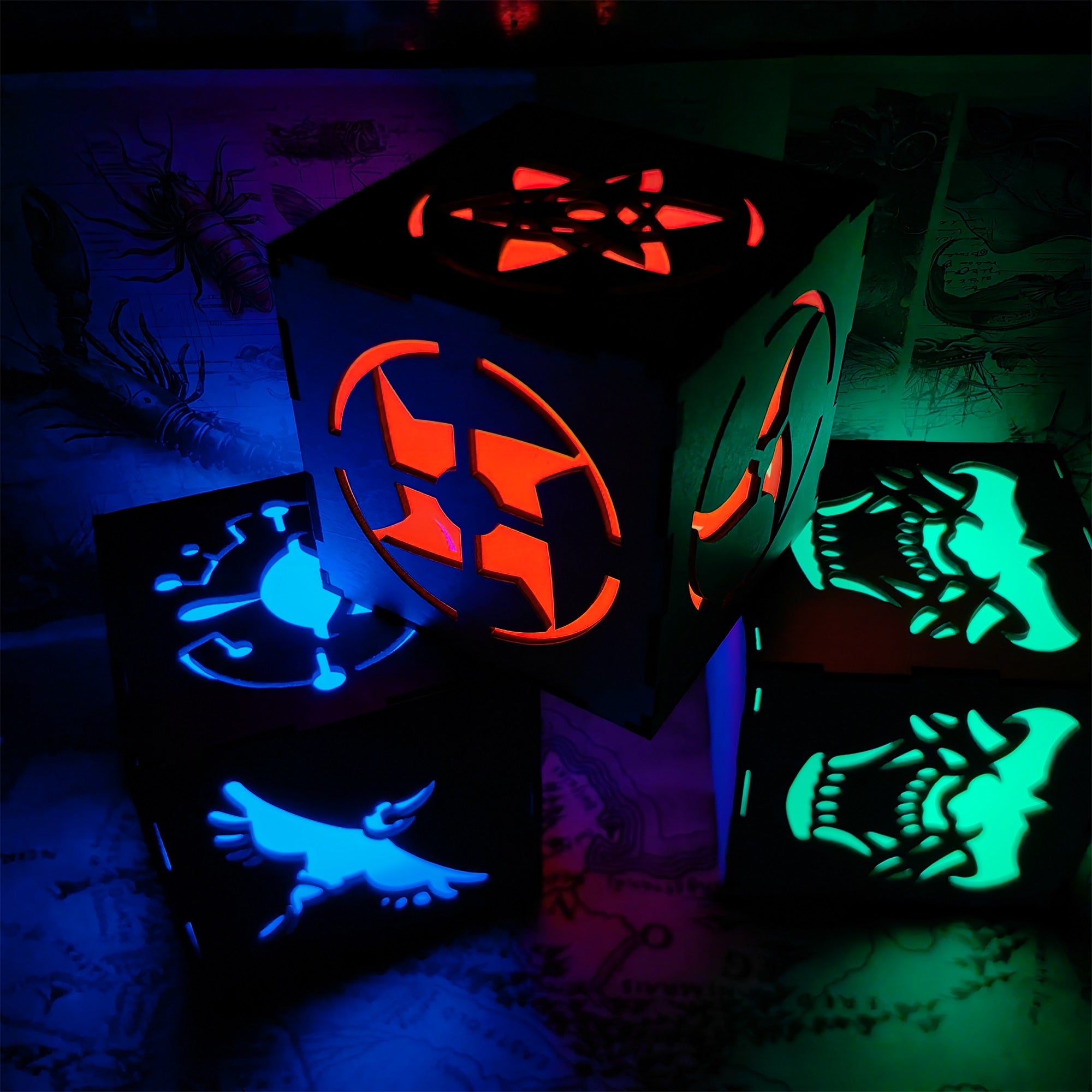 Ninja Eye Inspired Wooden Lantern Desk Decor - Tophatter Daily Deals