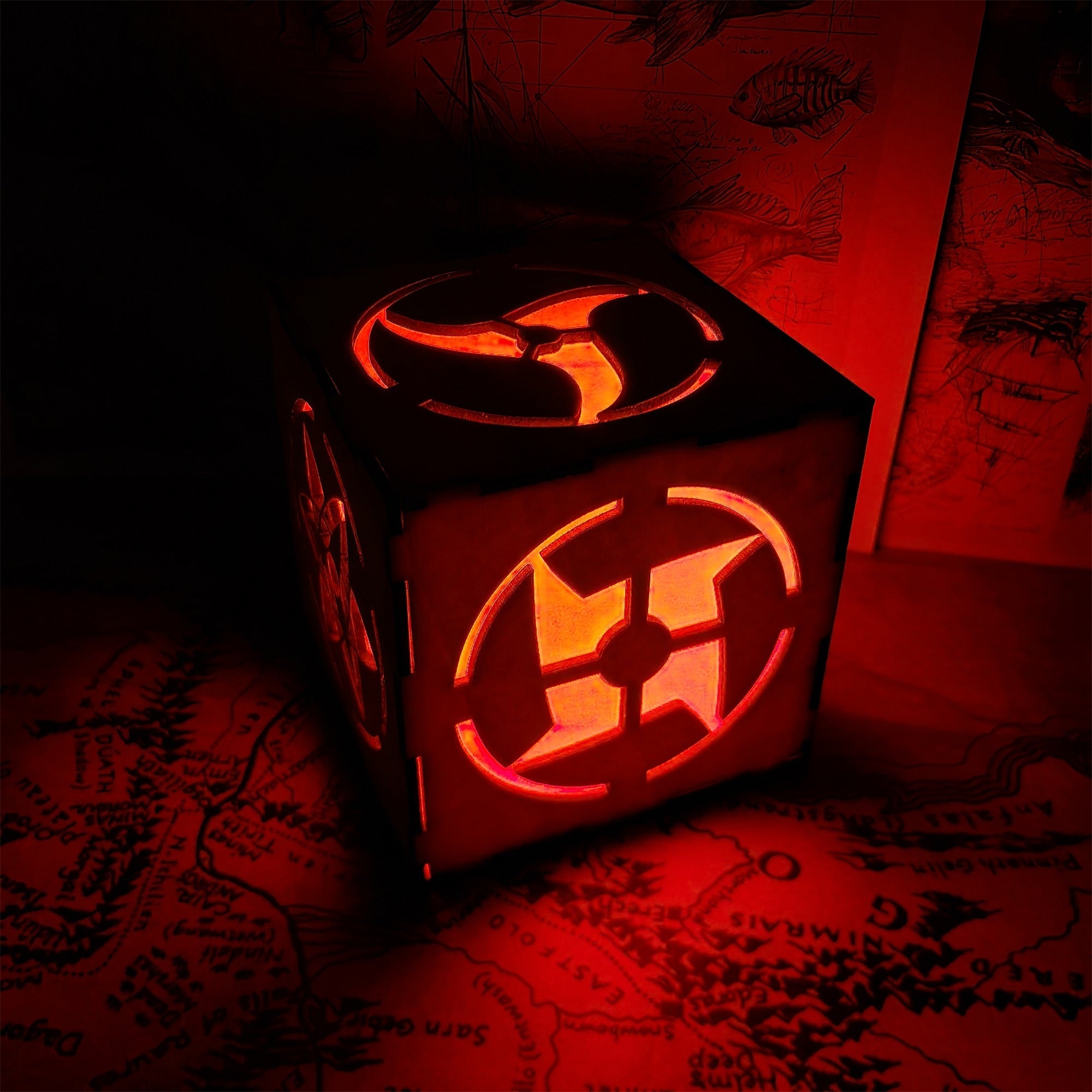 Ninja Eye Inspired Wooden Lantern Desk Decor - Tophatter Daily Deals