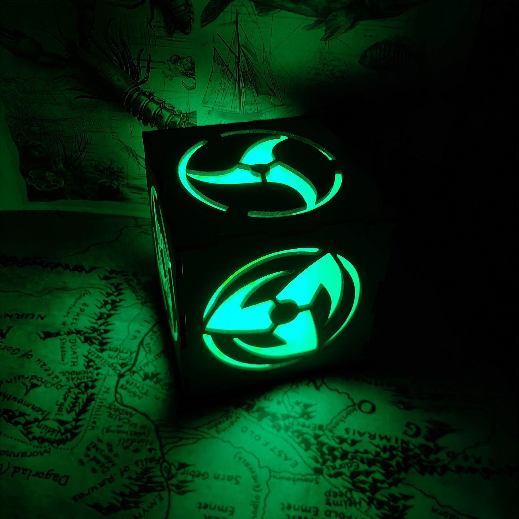 Ninja Eye Inspired Wooden Lantern Desk Decor - Tophatter Daily Deals