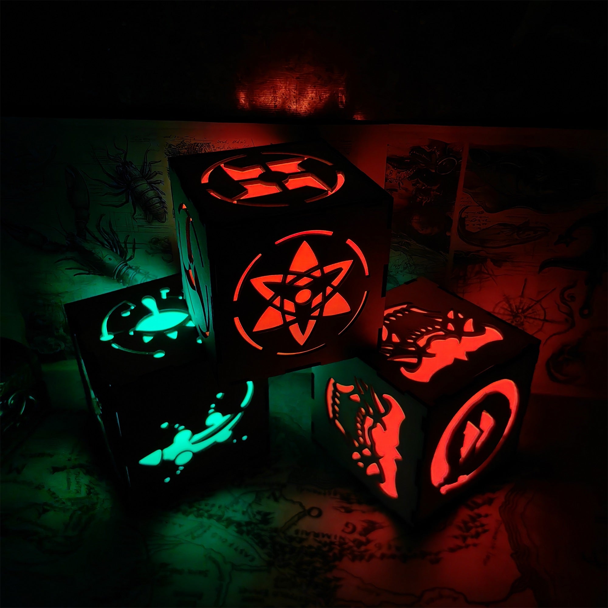 Ninja Eye Inspired Wooden Lantern Desk Decor - Tophatter Daily Deals
