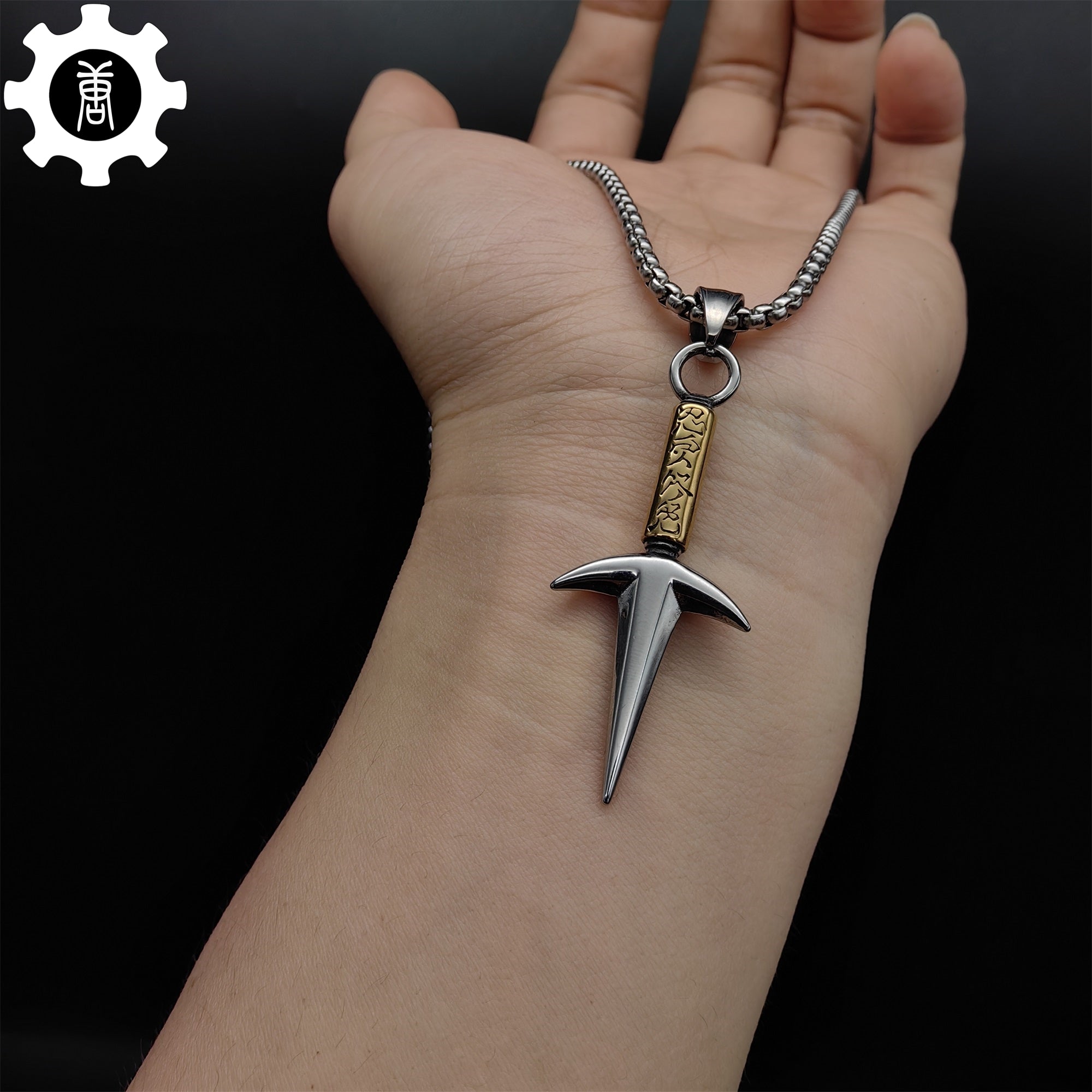 Ninja God Flying Kunai Tiny Metal Necklace - Tophatter Daily Deals
