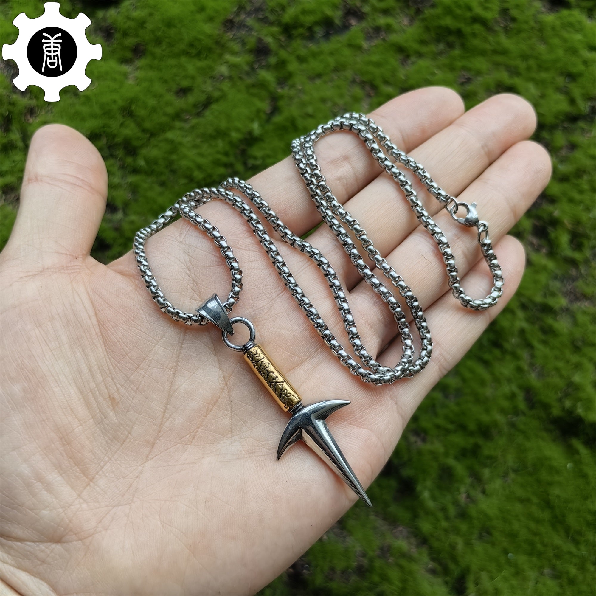 Ninja God Flying Kunai Tiny Metal Necklace - Tophatter Daily Deals