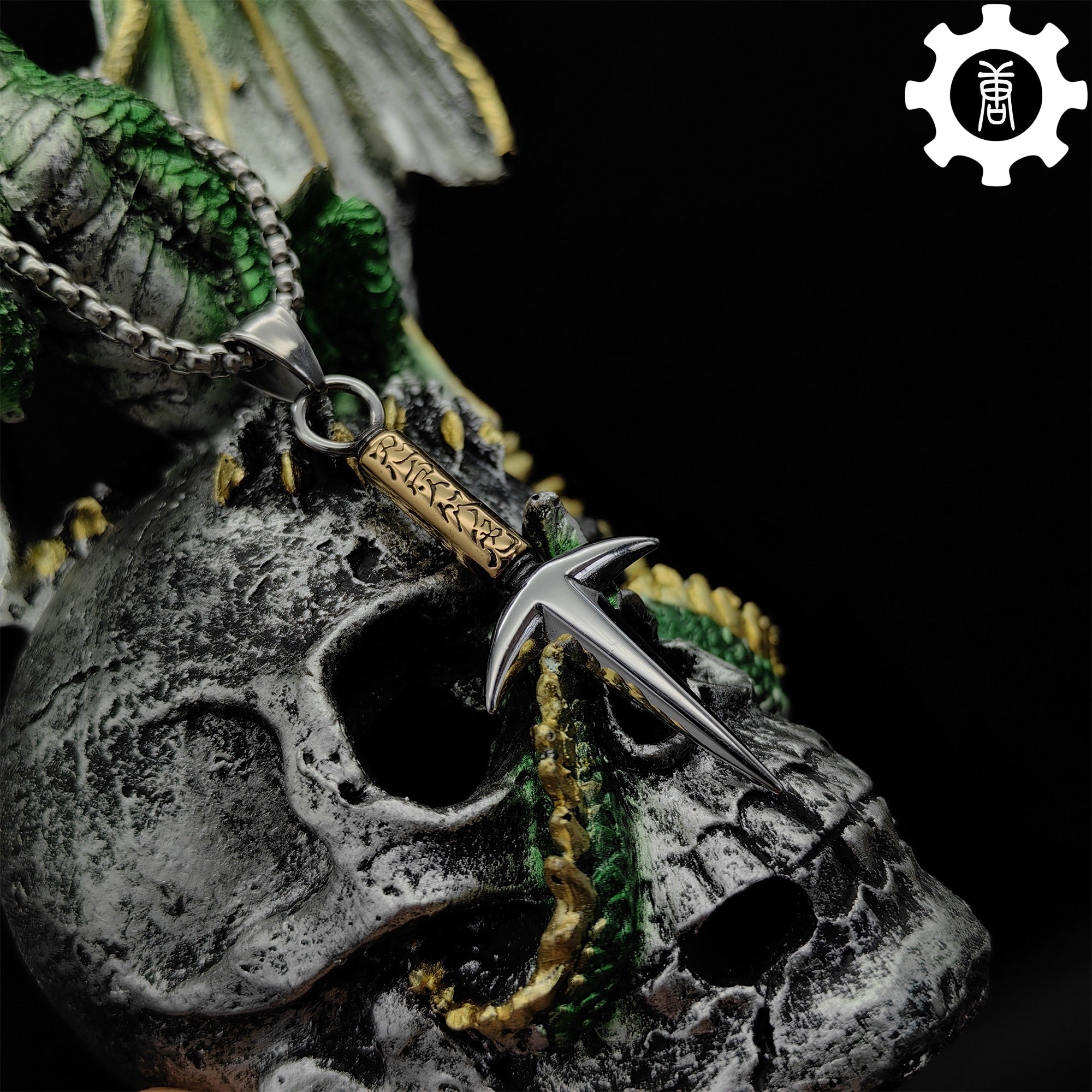 Ninja God Flying Kunai Tiny Metal Necklace - Tophatter Daily Deals