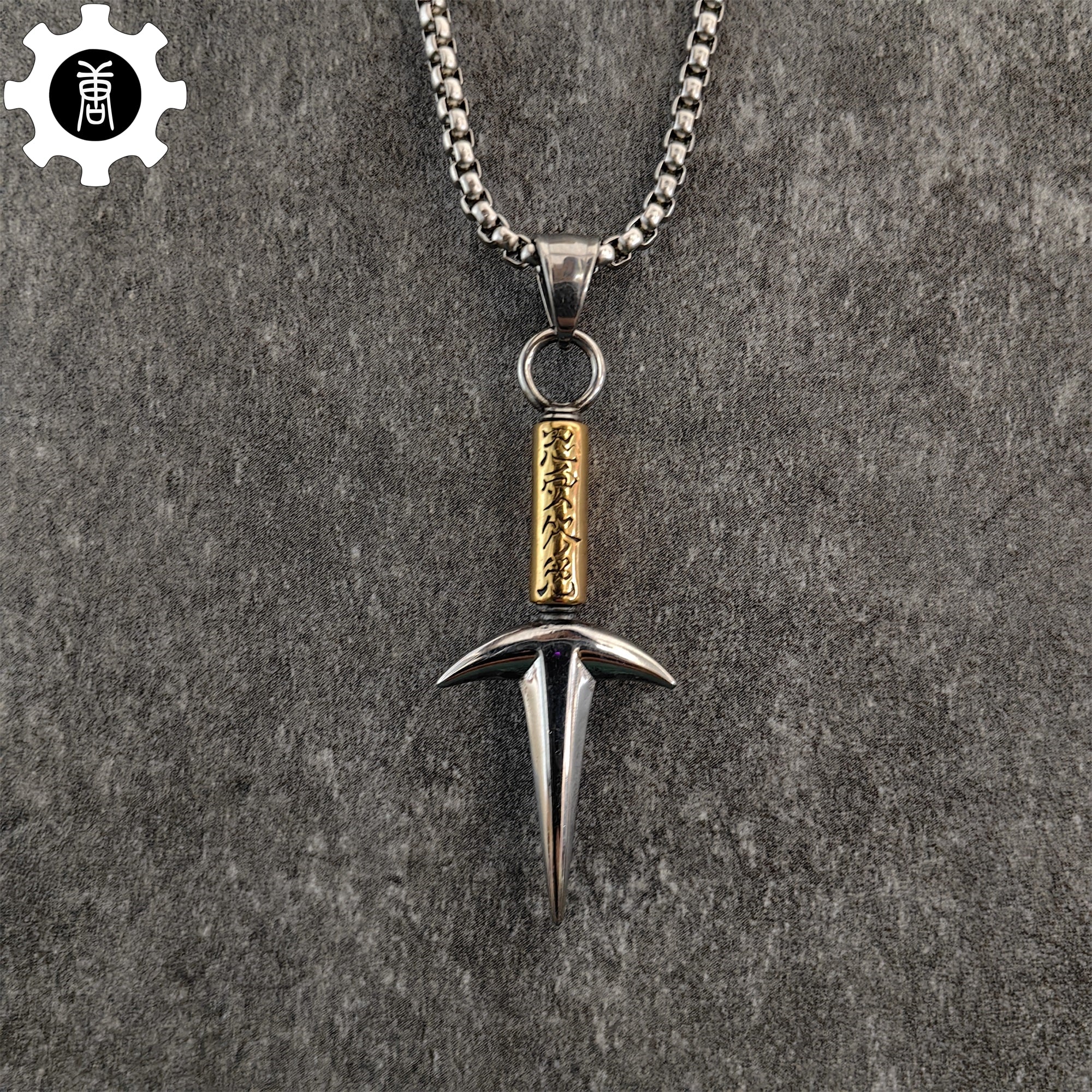 Ninja God Flying Kunai Tiny Metal Necklace - Tophatter Daily Deals