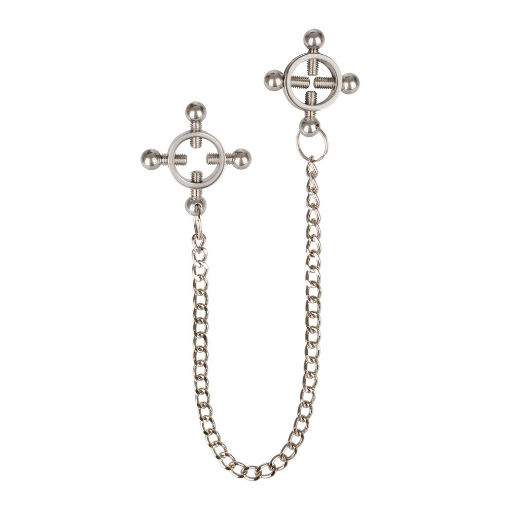 Nipple Grips 4 Point Nipple Press With Chain – Adjustable Nipple Clamp > Sex Toys > Nipple Clamps - Tophatter Daily Deals