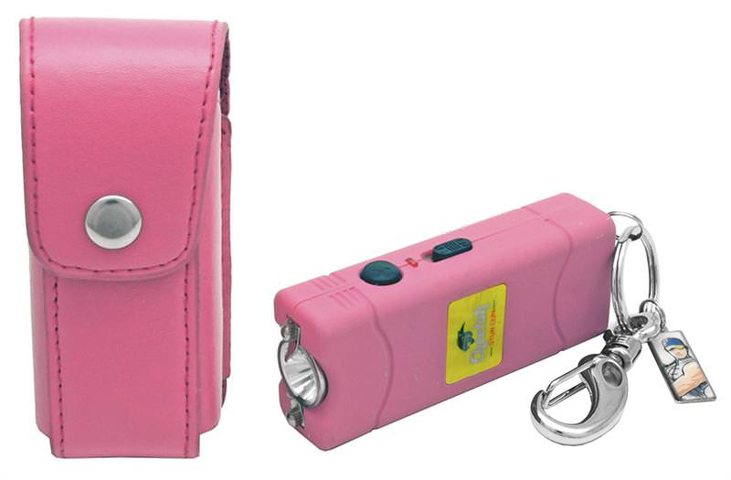Nitro 2.5 Million Volt Stun Gun Rechargeable with LED light in Pink Collectible Weapons - Tophatter Daily Deals
