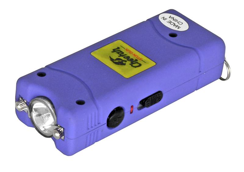Nitro 2.5 Million Volt Stun Gun Rechargeable with LED light in Purple Collectible Weapons - Tophatter Daily Deals