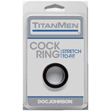 TitanMen Black Stretch Cock Ring for Ultimate Comfort and Versatility > Cock Ring > Single - Tophatter Daily Deals