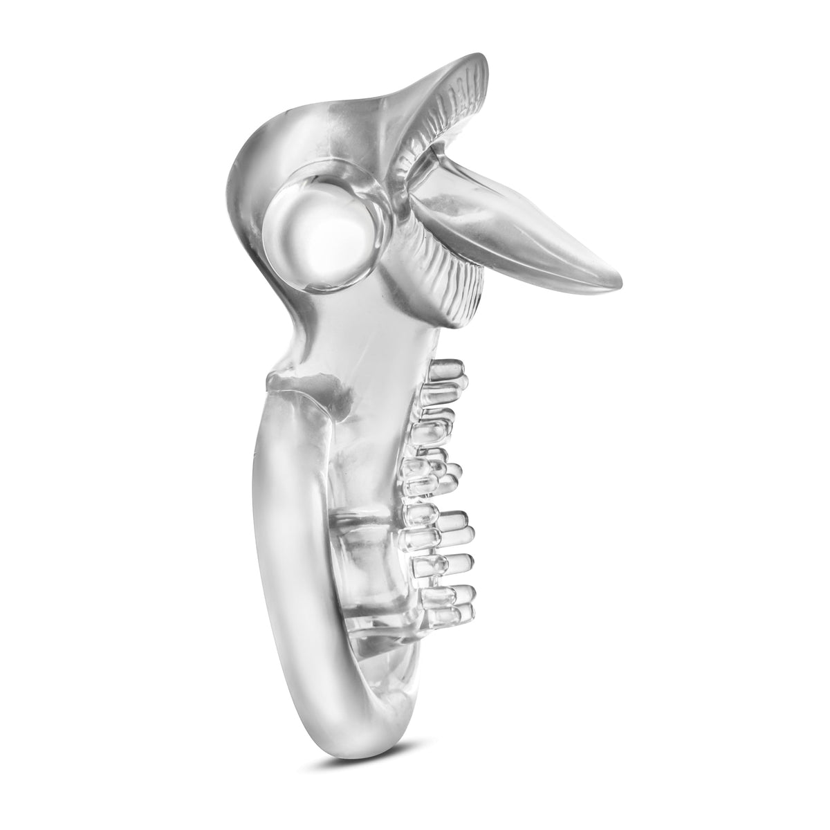 Stay Hard 10 Function Vibrating Tongue Ring Clear 2.5 Inch > Cock Ring > Sling - Tophatter Daily Deals