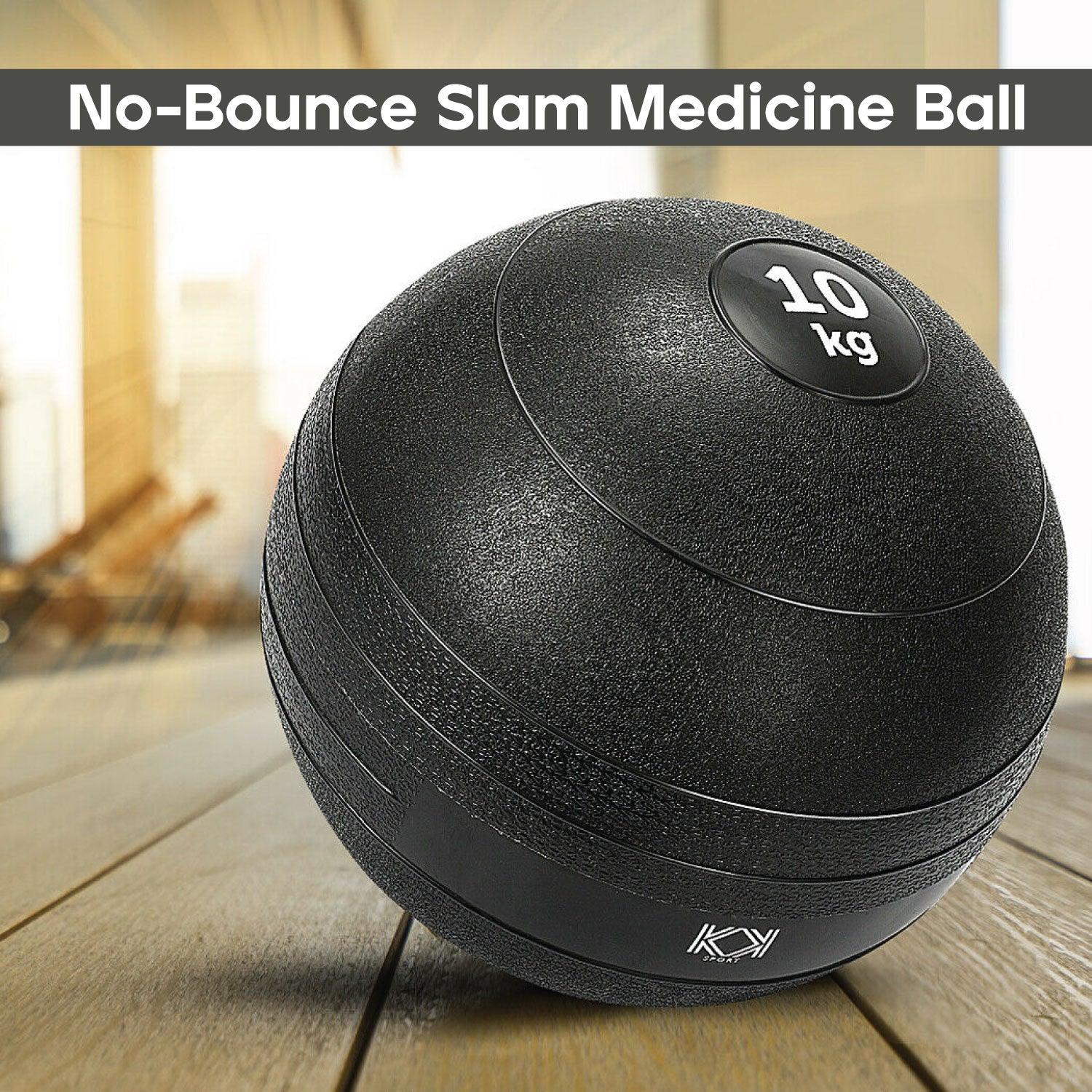 Slam Medicine Ball - No-Bounce Slam Medicine Ball | Heavy Duty, Durable | Functional Strength Training, Home Gym, Fitness Exercise, Weight Lifting 10 KG Fitness - Tophatter Daily Deals