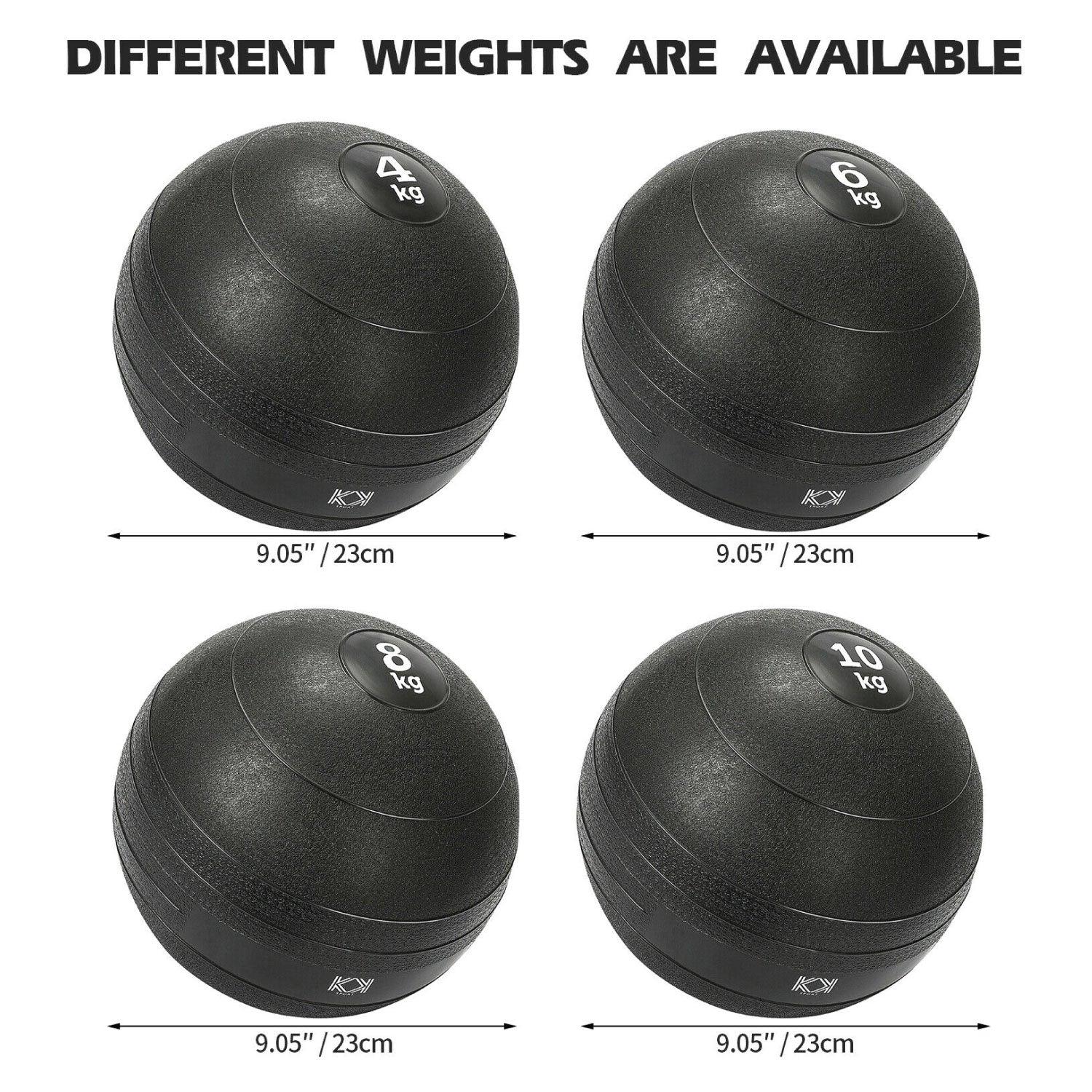 Slam Medicine Ball - No-Bounce Slam Medicine Ball | Heavy Duty, Durable | Functional Strength Training, Home Gym, Fitness Exercise, Weight Lifting Fitness - Tophatter Daily Deals