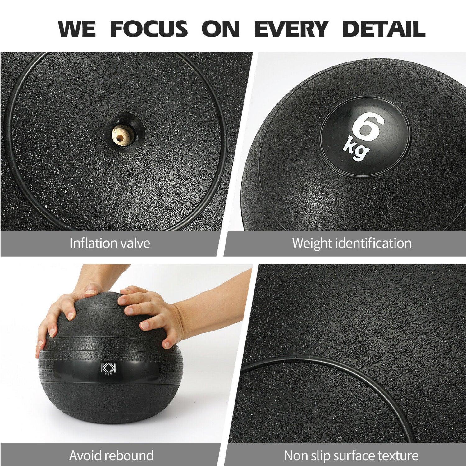 Slam Medicine Ball - No-Bounce Slam Medicine Ball | Heavy Duty, Durable | Functional Strength Training, Home Gym, Fitness Exercise, Weight Lifting Fitness - Tophatter Daily Deals