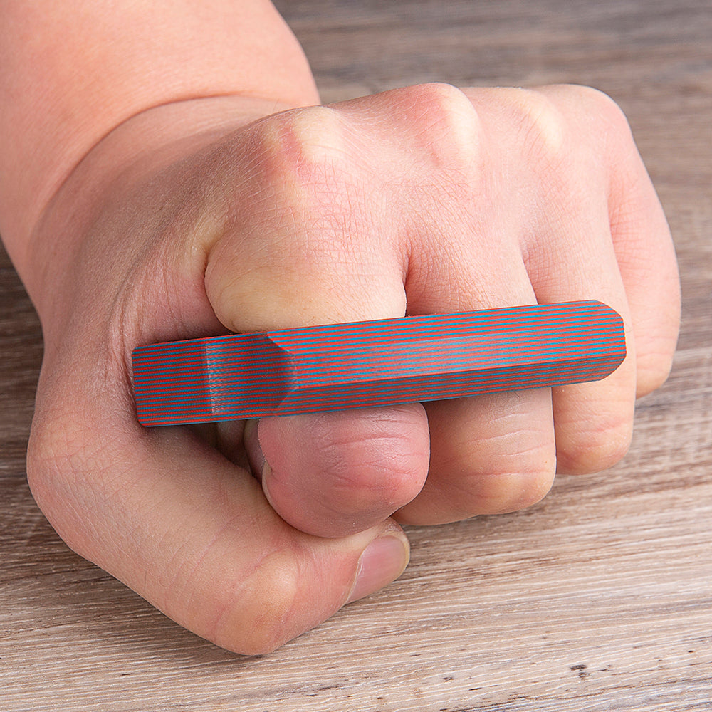 2024 New G10 No Metal 2 Finger Brass Knuckles Brass Knuckles - Tophatter Daily Deals
