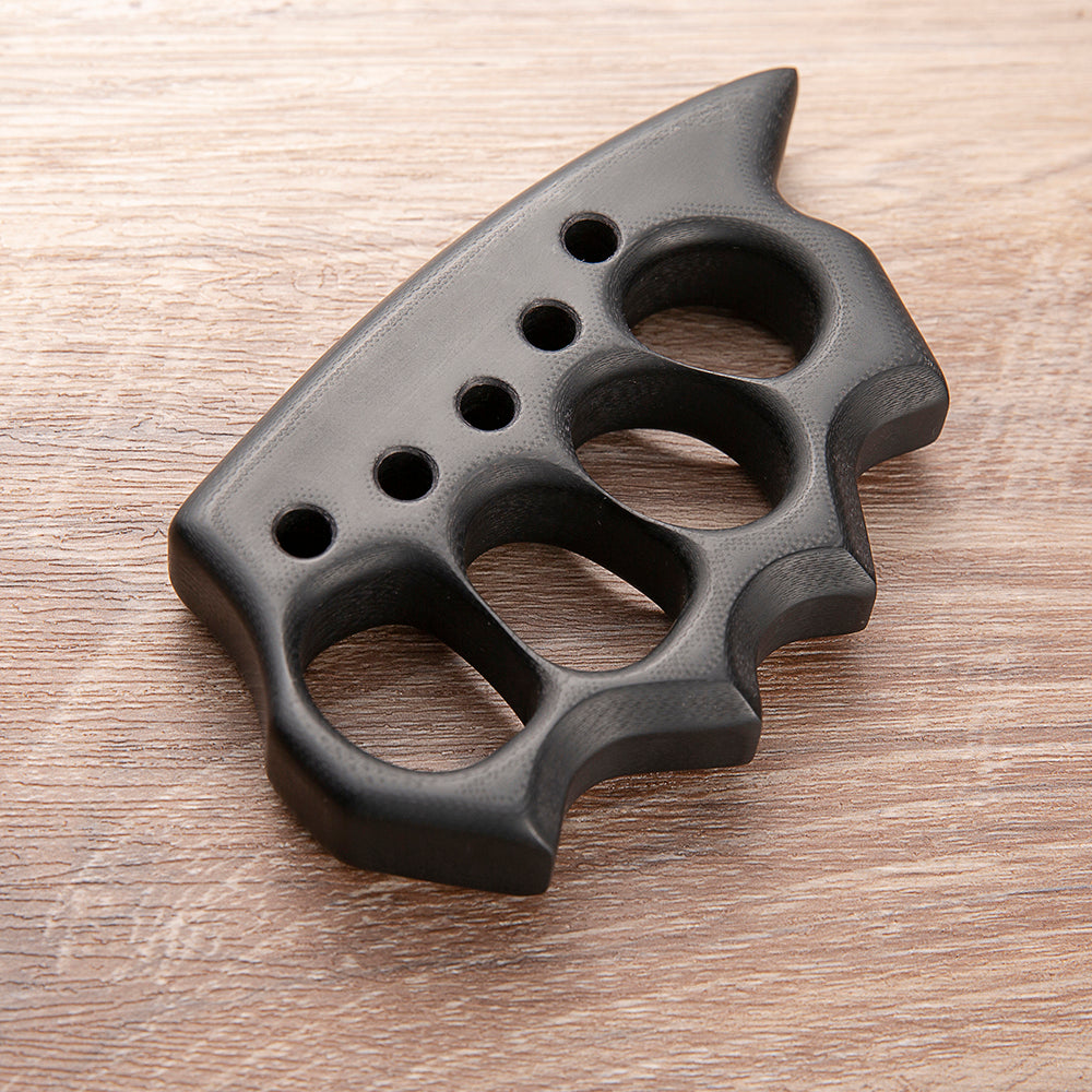 G10 Glass Fiber No Metal Spiked Brass Knuckles Brass Knuckles - Tophatter Daily Deals