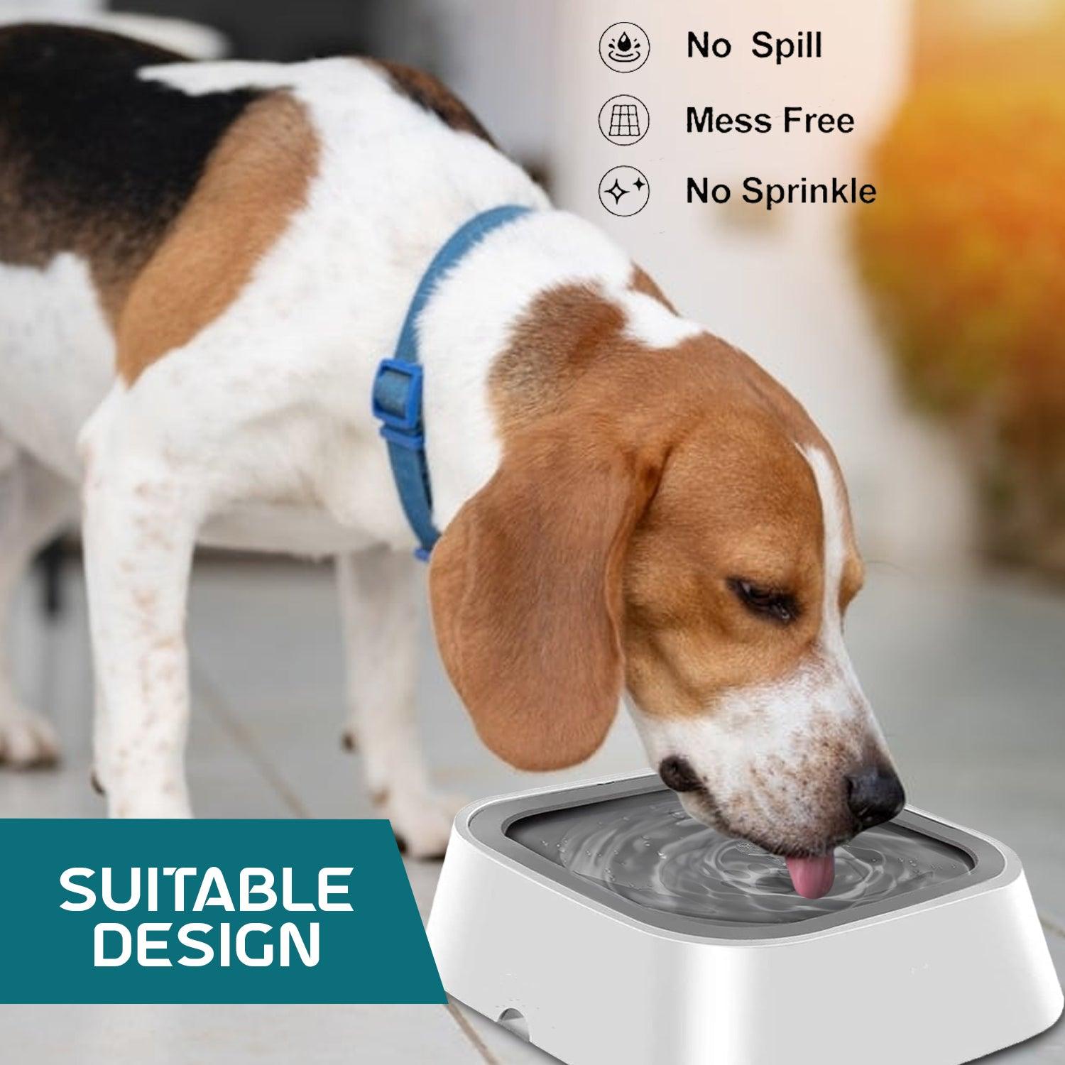 Non Spill Dog Water Bowls - 35oz Pet Water Bowl Splash Proof Dispenser Travel Portable Non Drip Pet Products - Tophatter Daily Deals