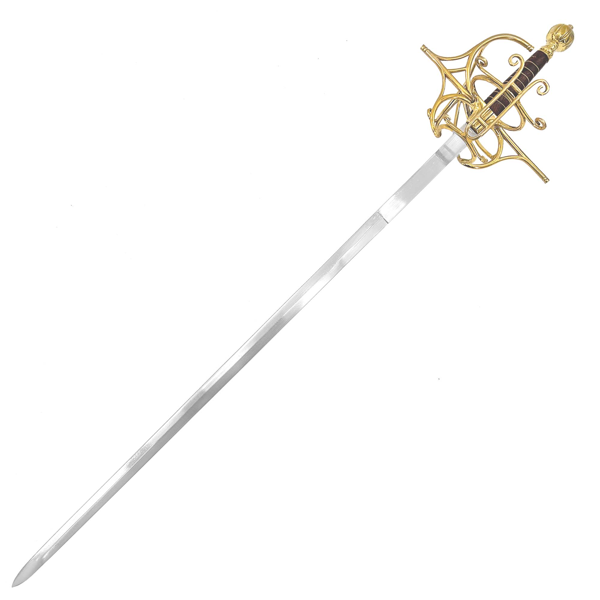 Noble Defender Heavy Duty Basket Hilt Rapier Swords - Tophatter Daily Deals