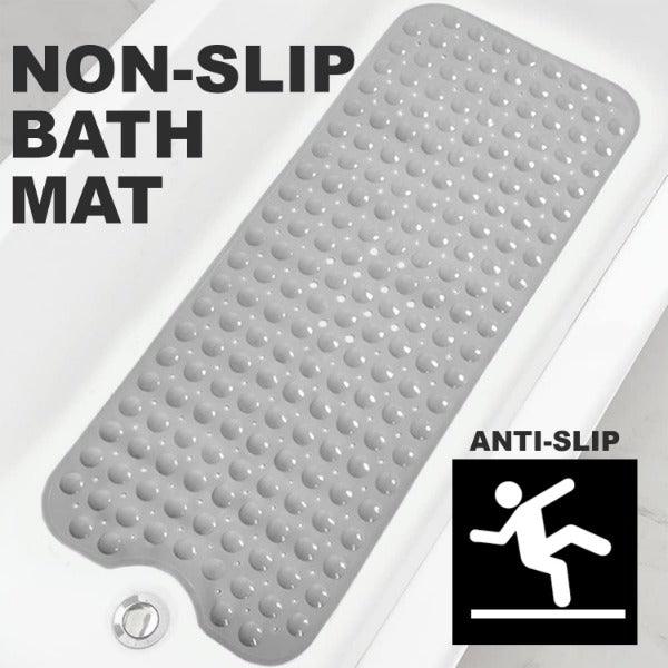 Anti-Slip Bath Mat - Extra Large Non-slip Bath Mat Bathtub Bathroom Shower Mat Rubber Strong Suction Bathtubs - Tophatter Daily Deals