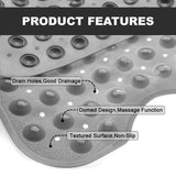 Anti-Slip Bath Mat - Extra Large Non-slip Bath Mat Bathtub Bathroom Shower Mat Rubber Strong Suction Bathtubs - Tophatter Daily Deals