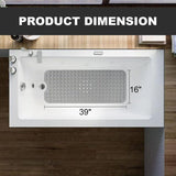 Anti-Slip Bath Mat - Extra Large Non-slip Bath Mat Bathtub Bathroom Shower Mat Rubber Strong Suction Bathtubs - Tophatter Daily Deals