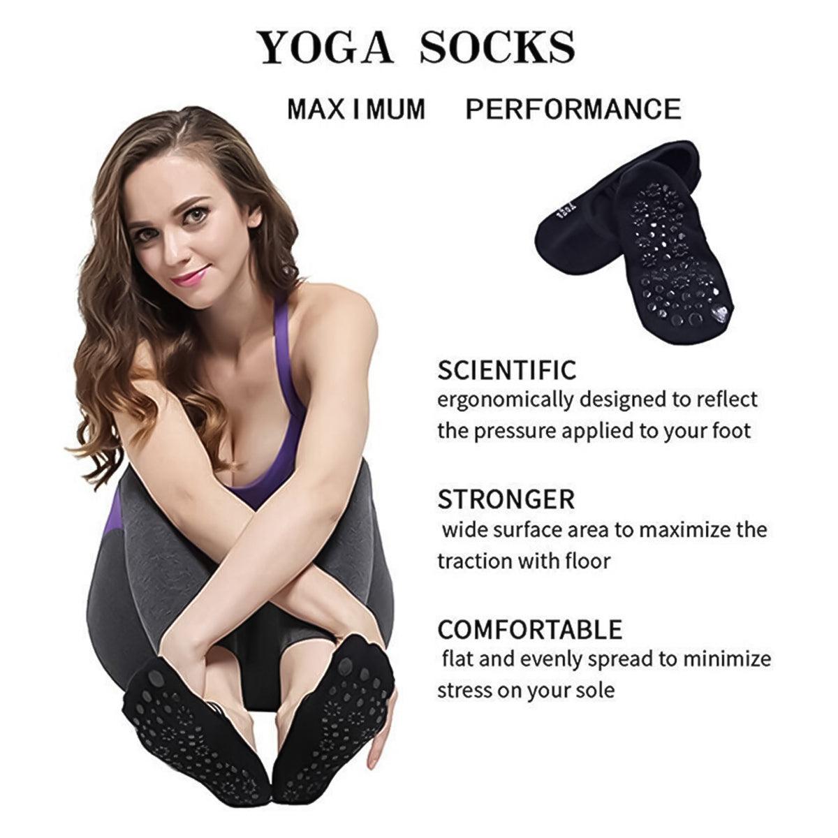 Best Yoga Socks UK - Non Slip Liner Socks for Gym Yoga Sports Dance Personal Care - Tophatter Daily Deals