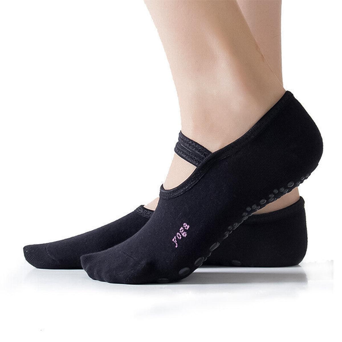 Best Yoga Socks UK - Non Slip Liner Socks for Gym Yoga Sports Dance Black Personal Care - Tophatter Daily Deals