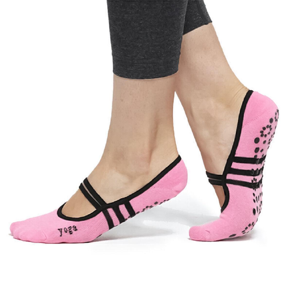 Best Yoga Socks UK - Non Slip Liner Socks for Gym Yoga Sports Dance Pink Personal Care - Tophatter Daily Deals