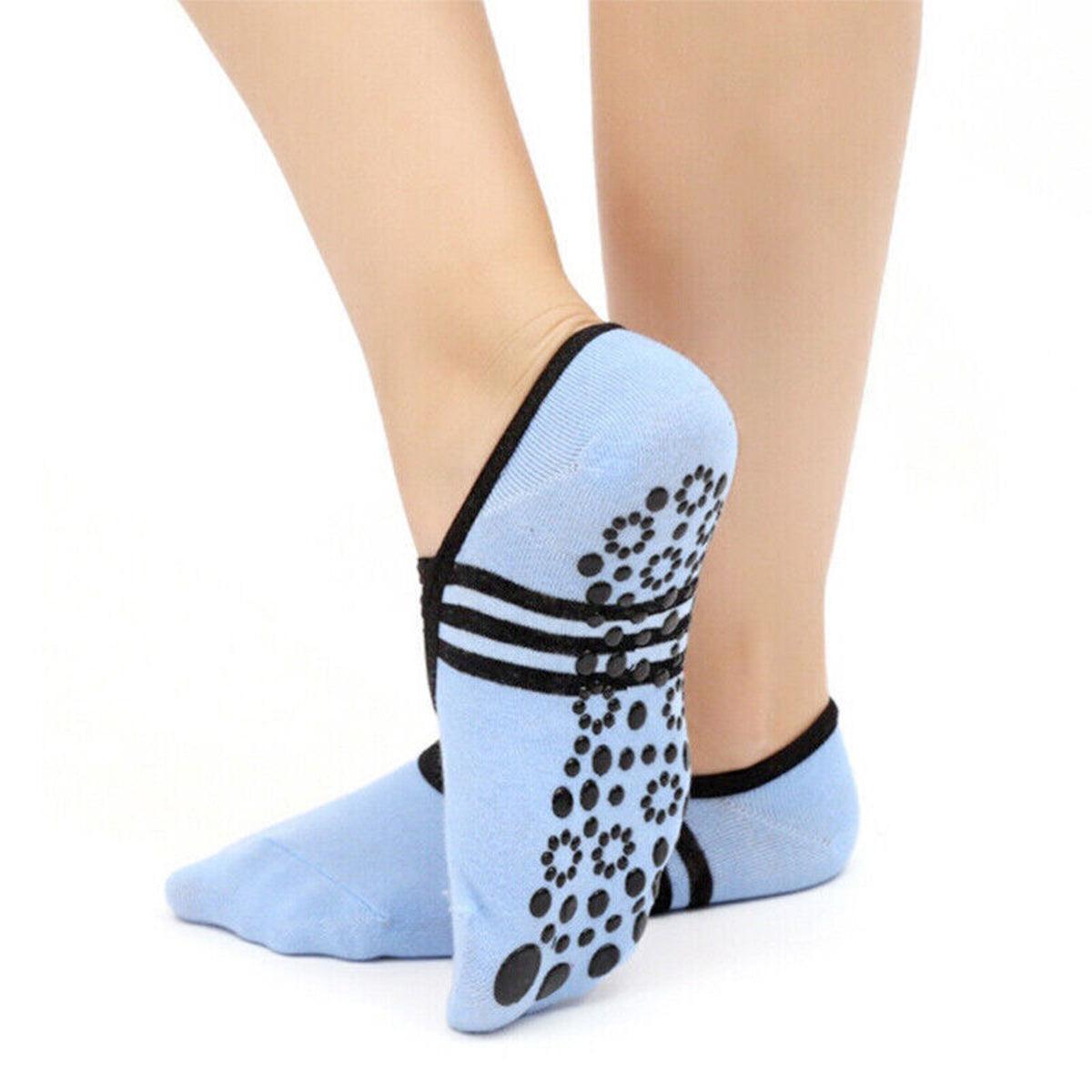 Best Yoga Socks UK - Non Slip Liner Socks for Gym Yoga Sports Dance Blue Personal Care - Tophatter Daily Deals
