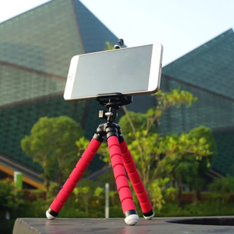 Non-slip Design Flexible Sponge Tripod Desktop Mobile Phone Video Stand - Tophatter Daily Deals