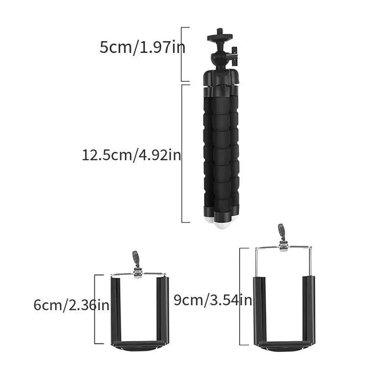 Non-slip Design Flexible Sponge Tripod Desktop Mobile Phone Video Stand - Tophatter Daily Deals