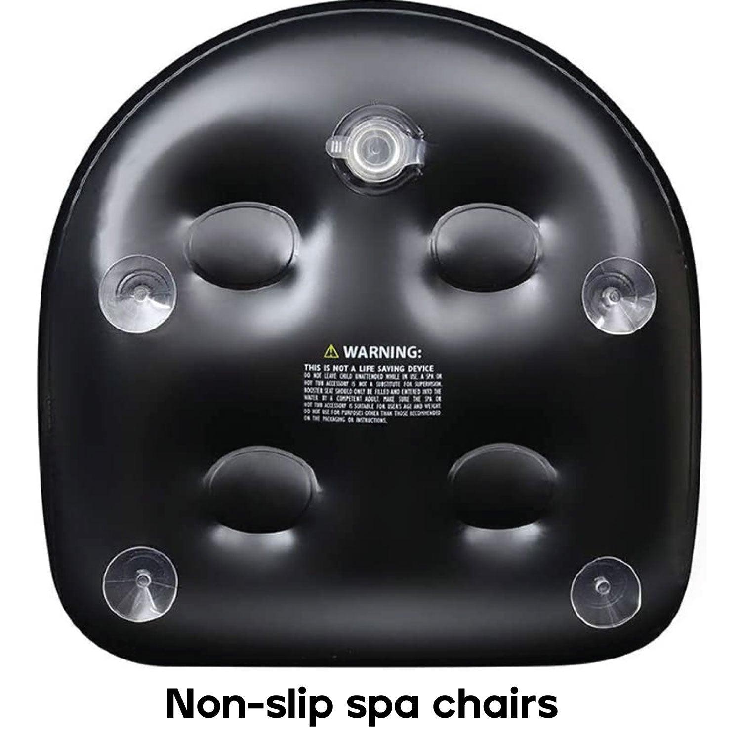 Hot Tub Booster Seat - Non-slip Spa Seats and Hot Tub Booster Seat Filled With the Water With Suction Cup, Inflatable Waterproof Massage Mat Hot Tub Booster Seat - Tophatter Daily Deals
