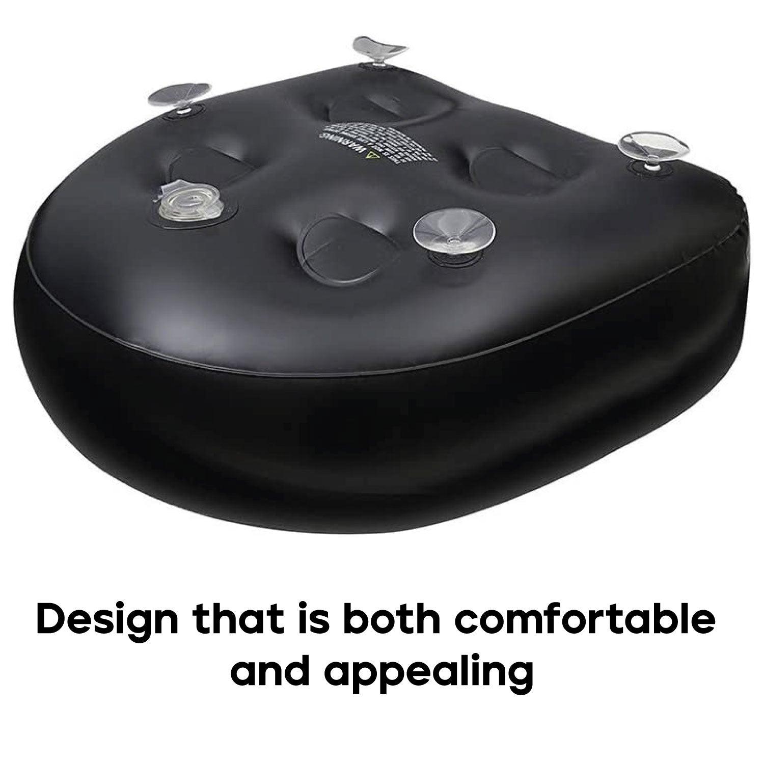 Hot Tub Booster Seat - Non-slip Spa Seats and Hot Tub Booster Seat Filled With the Water With Suction Cup, Inflatable Waterproof Massage Mat 1PC Without Net Hot Tub Booster Seat - Tophatter Daily Deals