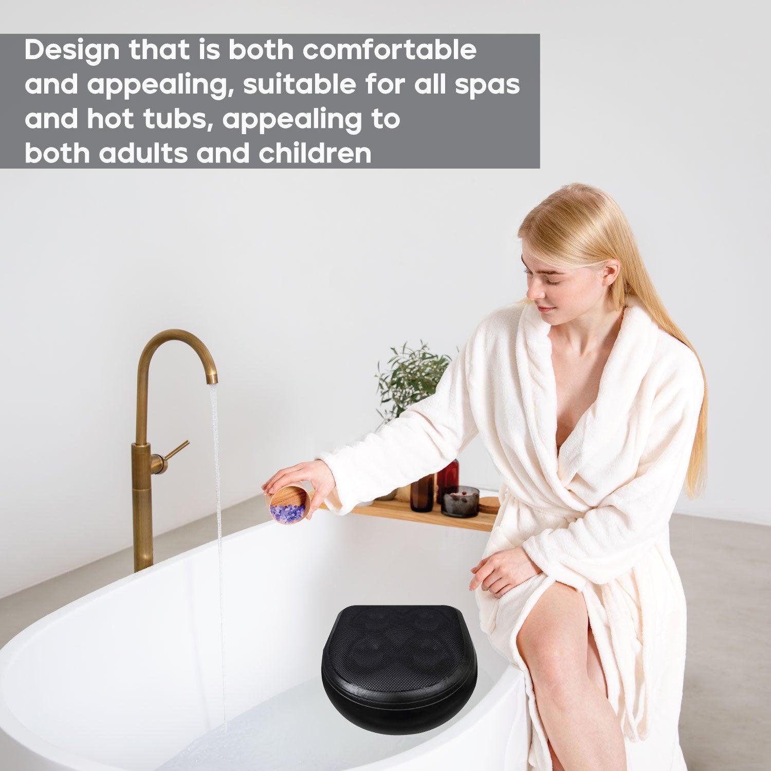 Hot Tub Booster Seat - Non-slip Spa Seats and Hot Tub Booster Seat Filled With the Water With Suction Cup, Inflatable Waterproof Massage Mat Hot Tub Booster Seat - Tophatter Daily Deals