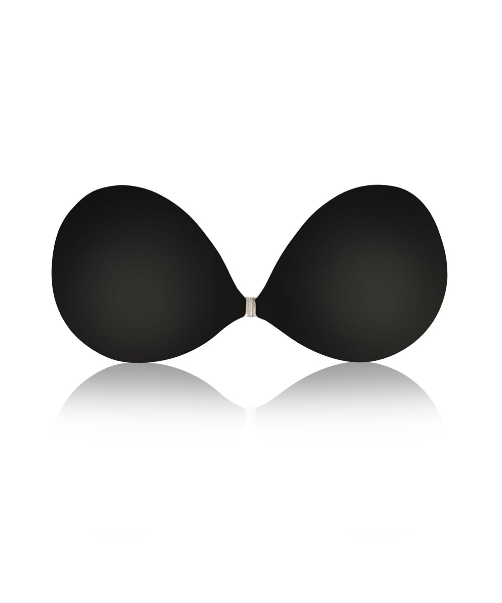 NOOD Reusable Push Up Adhesive Sticky Bra Black Onyx Sticky Bra - Tophatter Daily Deals