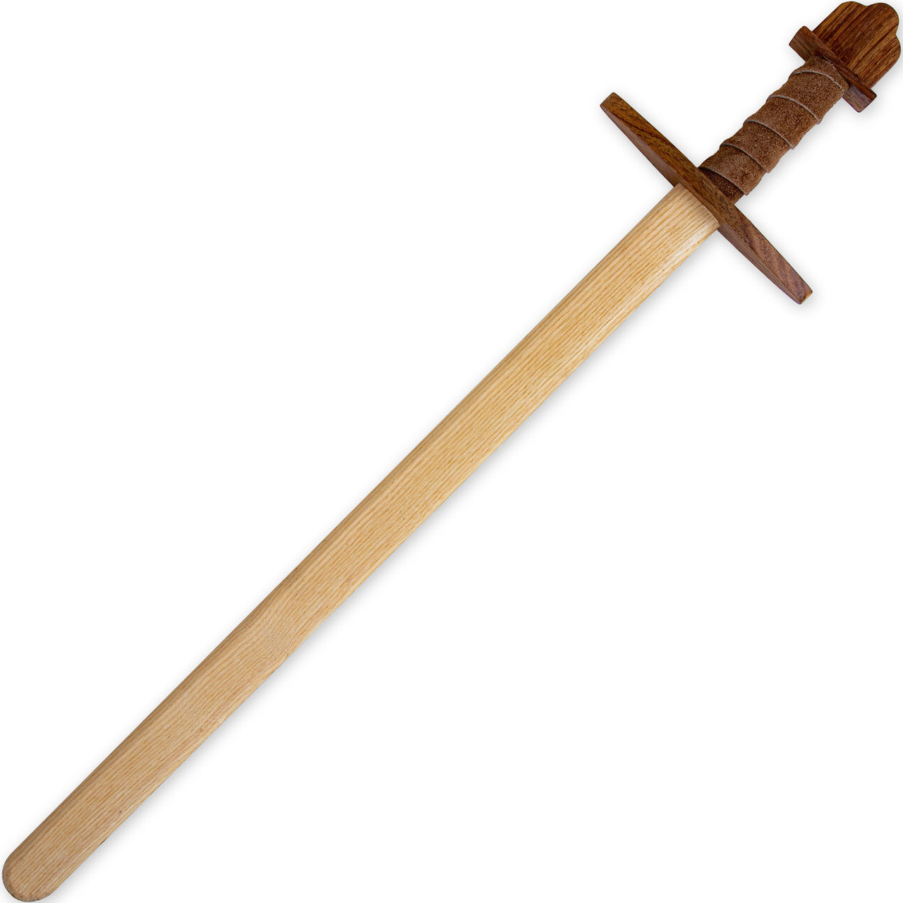 Norse Valor Beech Wood Practice Sword With Leather Wrapped Grip Swords - Tophatter Daily Deals