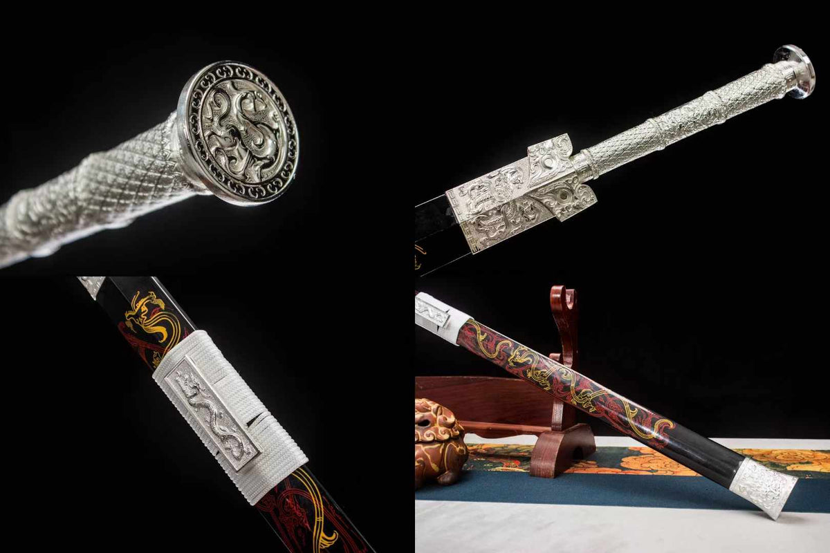 Northern Abyss Lacquered Scabbard Openwork Han Sword - Tophatter Daily Deals