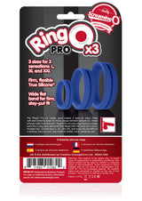 RingO Pro X3 – Durable True Silicone Cock Ring Set with Three Sizes > Cock Ring > Sets - Tophatter Daily Deals