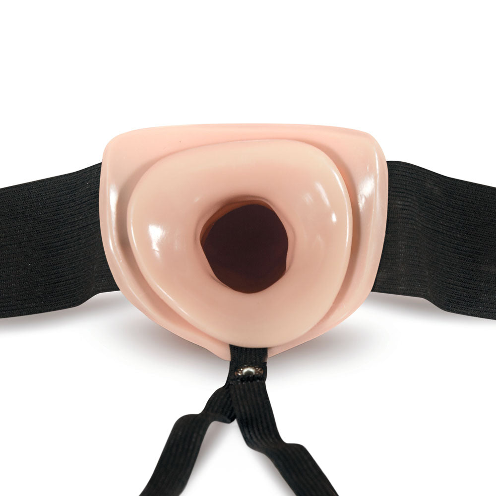 Dr. Skin Hollow Strap On 7 Inch Vanilla – Soft Strap-On Dildo > Dildos > Hollow Strap Ons - Tophatter Daily Deals