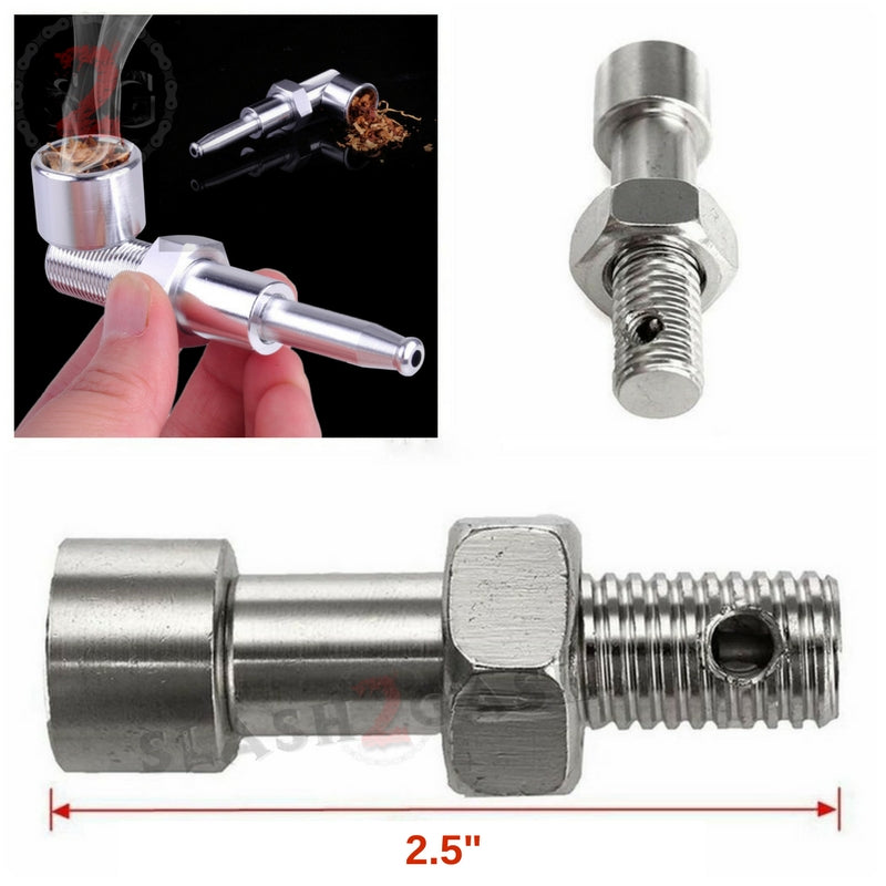 Nut N Bolt Convertible Screw Pipe - Metal Tobacco Smoking Pipe Smoking Accessories - Tophatter Daily Deals