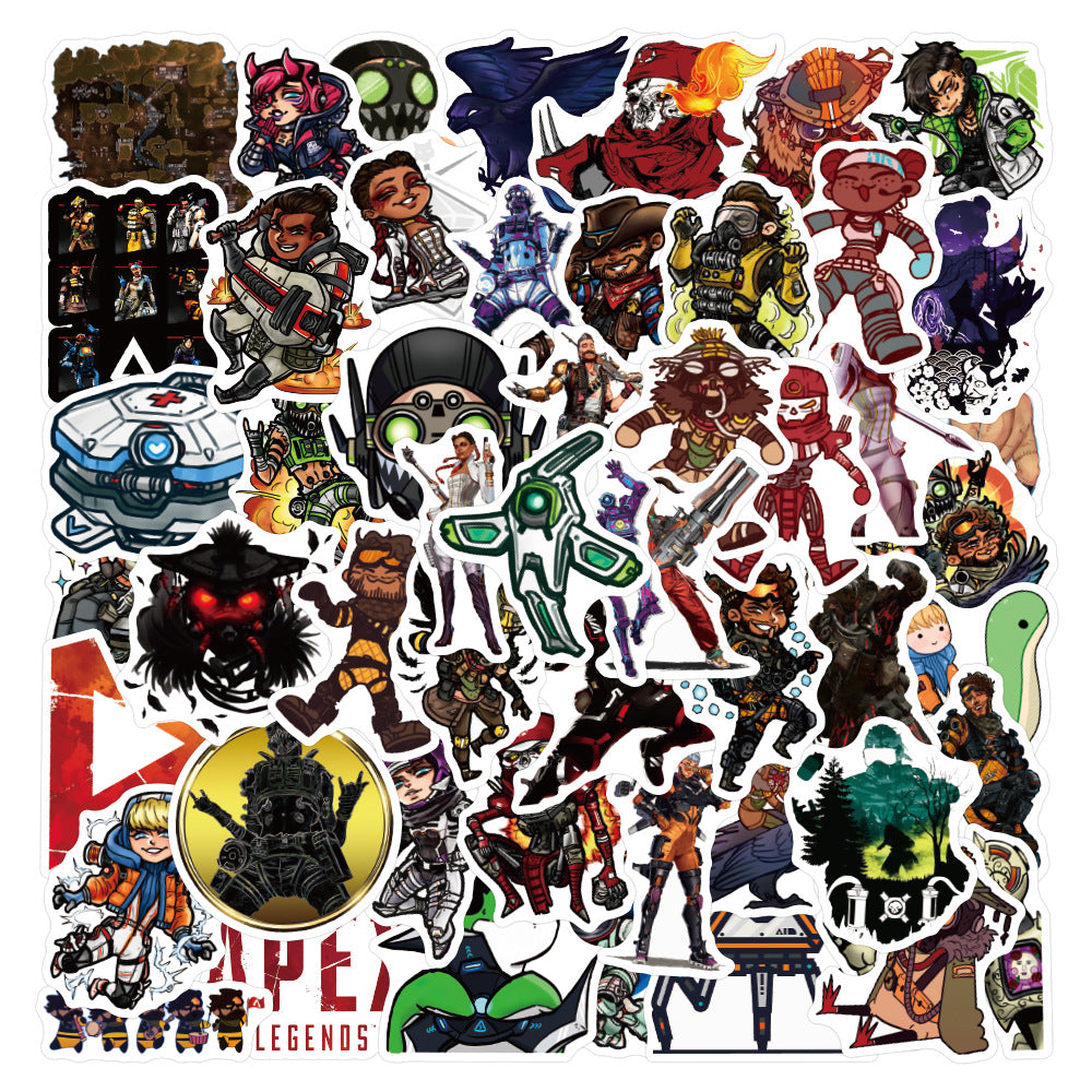 100 PCS Waterproof Octane Wraith Wattson Mirage Bloodhound Pathfinder Loba Stickers - Tophatter Daily Deals
