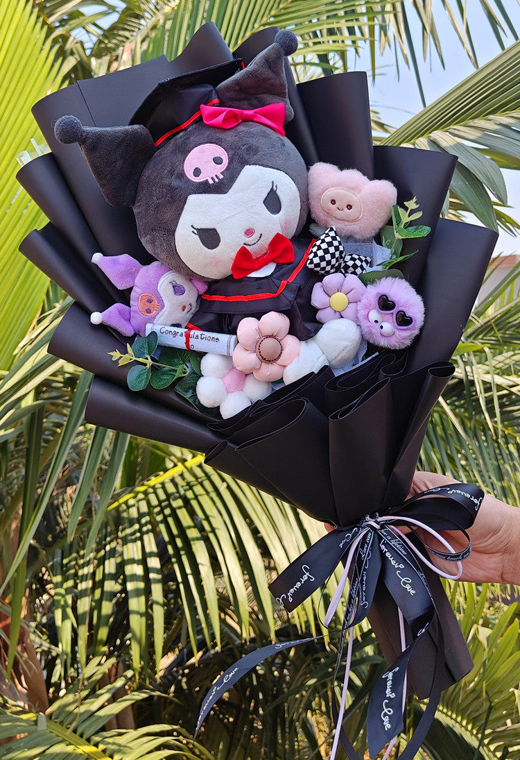 Sanrio Graduation Plush Toy Bouquet Kuromi Flowers - Tophatter Daily Deals
