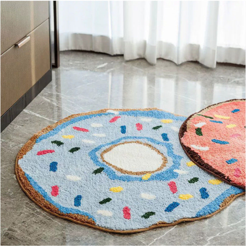 Donut with Rainbow Sprinkles Rug 0 - Tophatter Daily Deals