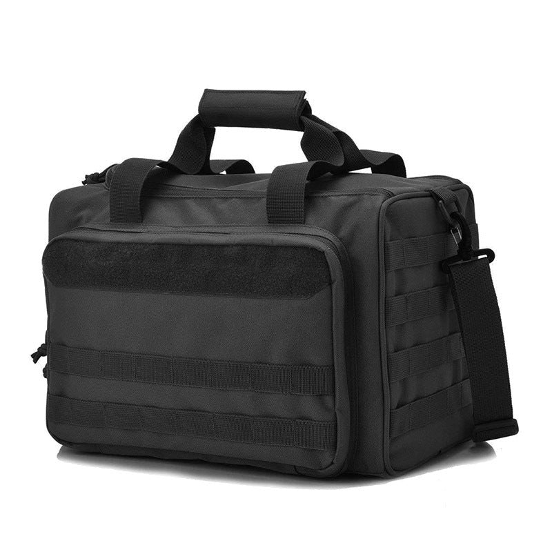 Tactical MOLLE Range Bag Camping Black Duffel Bags - Tophatter Daily Deals