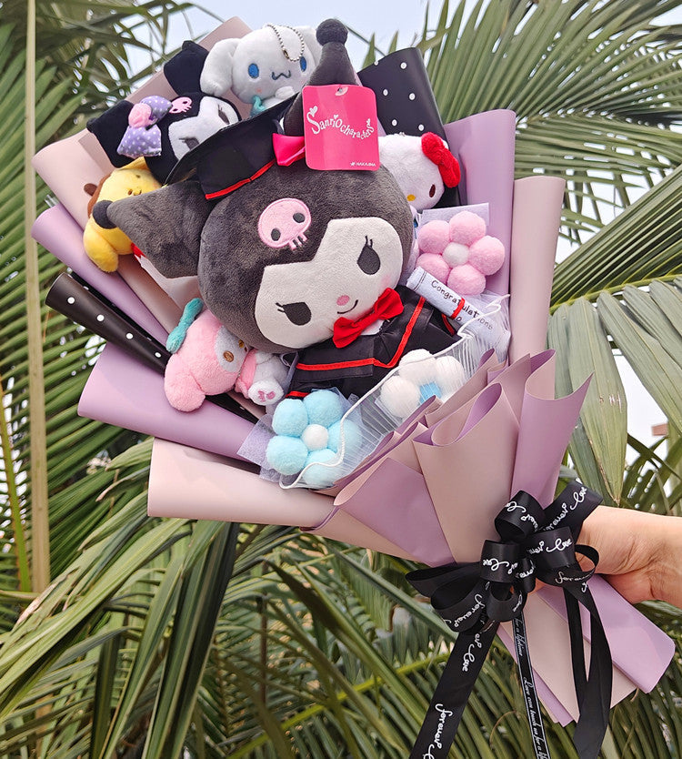 Sanrio Graduation Plush Toy Bouquet Flowers - Tophatter Daily Deals