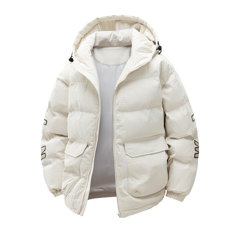 Insulating Men's Puffer Coat - Boxy Cut, Quilted, For Winter Khaki 3D Changing Face Moving Picture Frame - Tophatter Daily Deals