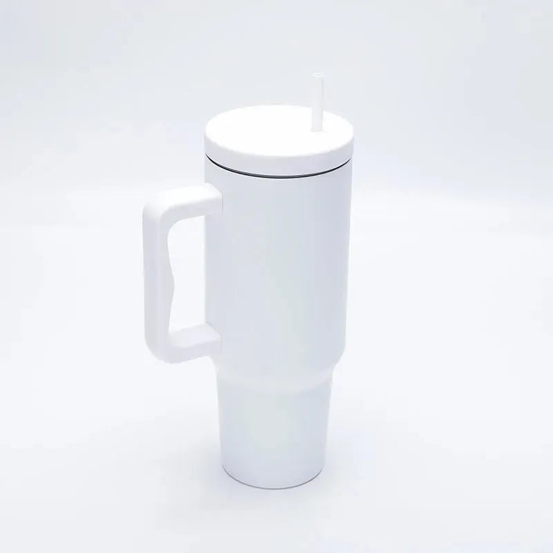 Ultimate Hydration Companion: The 40 oz Tumbler Winter White 40oz Tumblers - Tophatter Daily Deals
