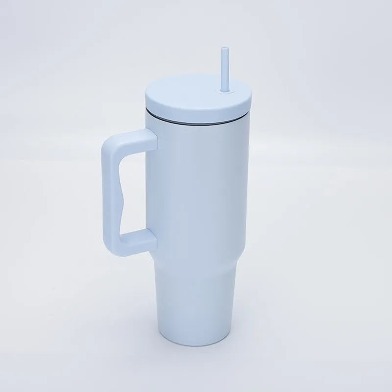 Ultimate Hydration Companion: The 40 oz Tumbler Light Blue 40oz Tumblers - Tophatter Daily Deals