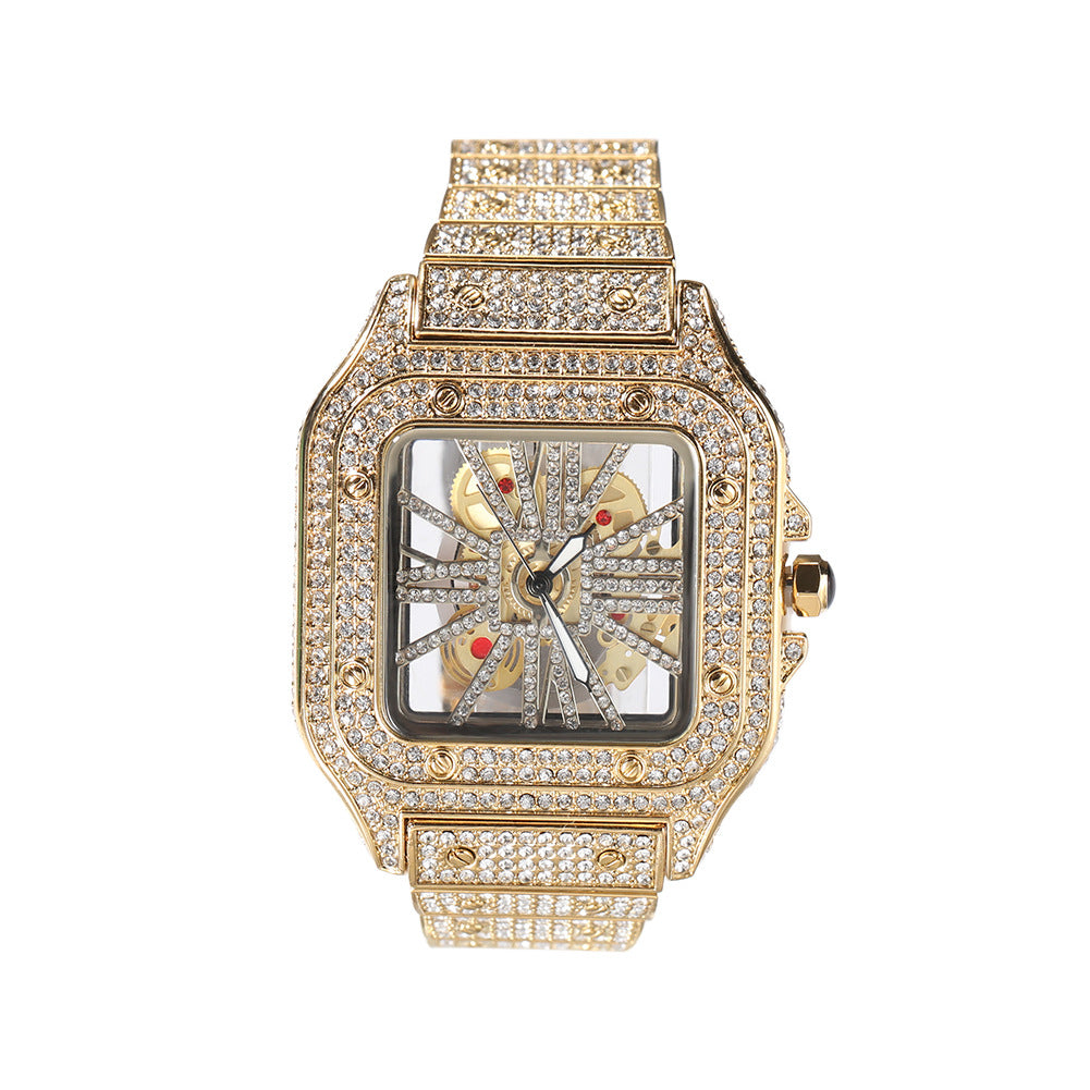 Hip-Hop Skeleton Square Watch Watches - Tophatter Daily Deals