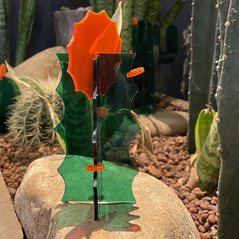 Acrylic Cactus Desktop Decor The Spiny Immortal Pillar 0 - Tophatter Daily Deals
