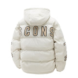 Insulating Men's Puffer Coat - Boxy Cut, Quilted, For Winter 3D Changing Face Moving Picture Frame - Tophatter Daily Deals