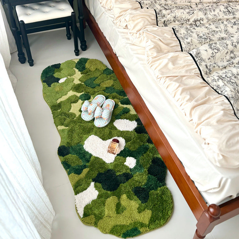 Moss Forest Bedside Rug 0 - Tophatter Daily Deals